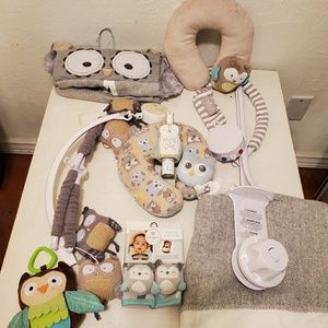 Owl nursery and car seat set